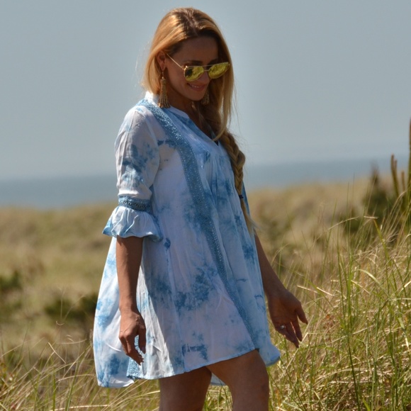TOP Tie-Dye Tunic top or Mini dress - Picture 3 of 4